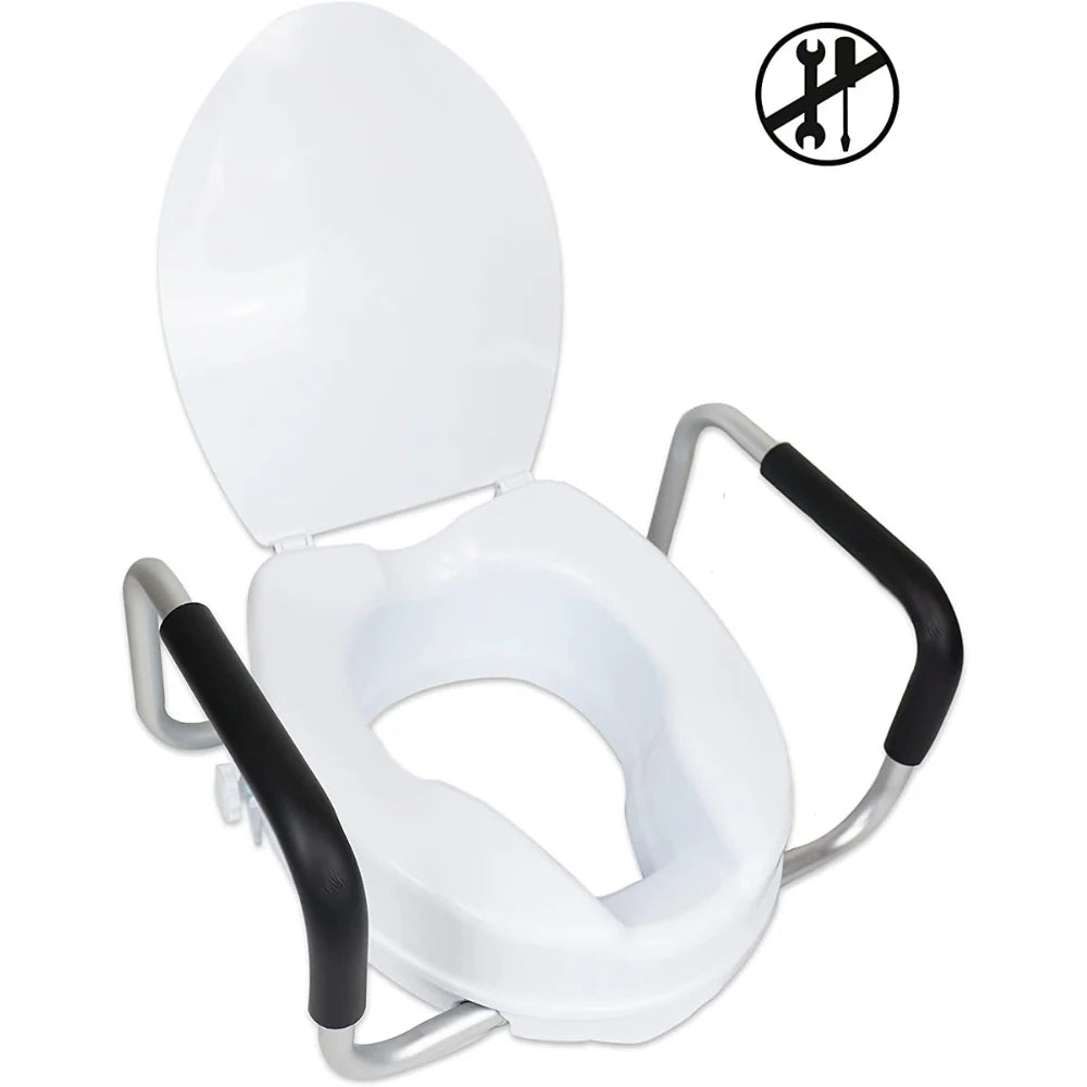 Elevador WC con Reposabrazos 10 cm con tapa