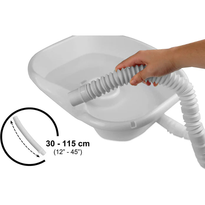 Lavacabezas Portátil Rígido, Lavabo para Casa Personas Mayores