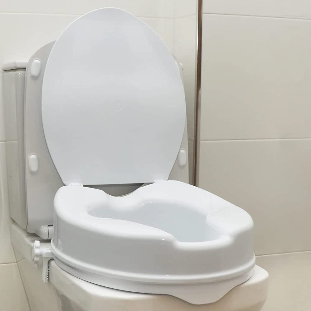 Elevador de WC con tapa de 10 cm