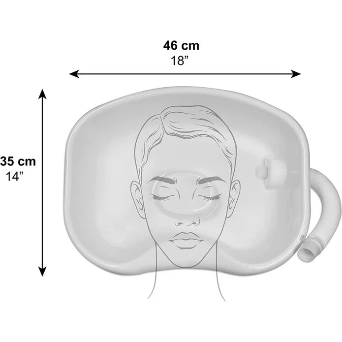 Lavacabezas Portátil Rígido, Lavabo para Casa Personas Mayores
