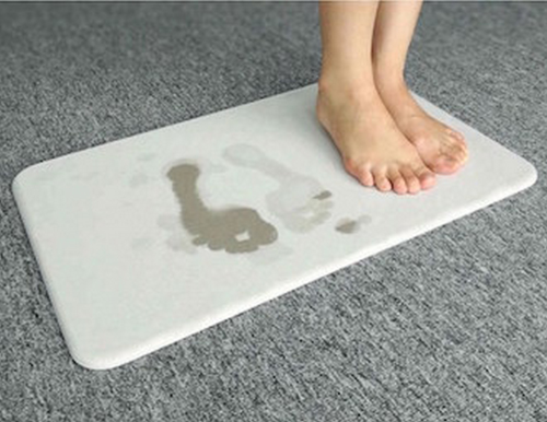 ALFOMBRA DE BAÑO ABSORBENTE EN DIATOMITA PERLA