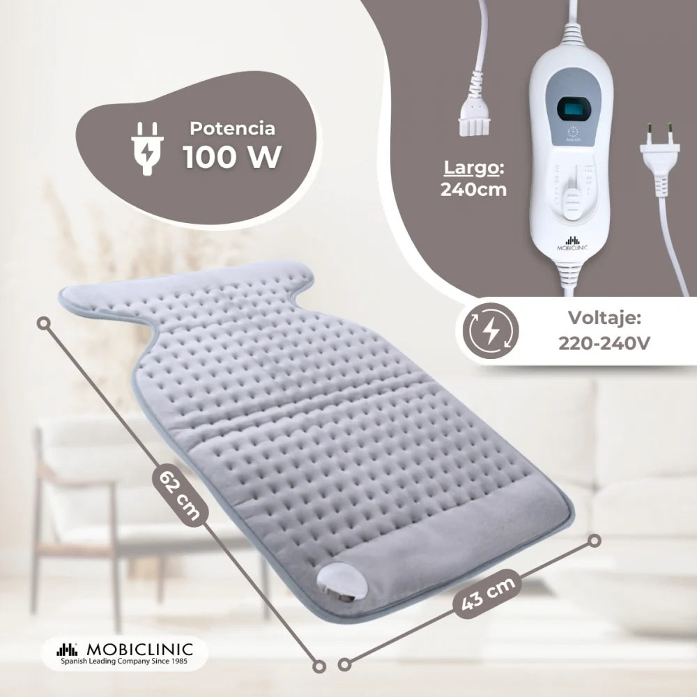 Almohadilla eléctrica dorsal cervical  62x43cm