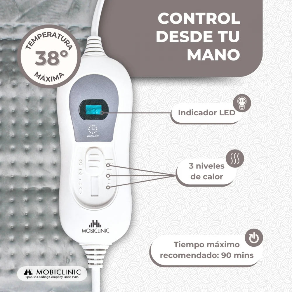 Almohadilla eléctrica dorsal cervical  62x43cm