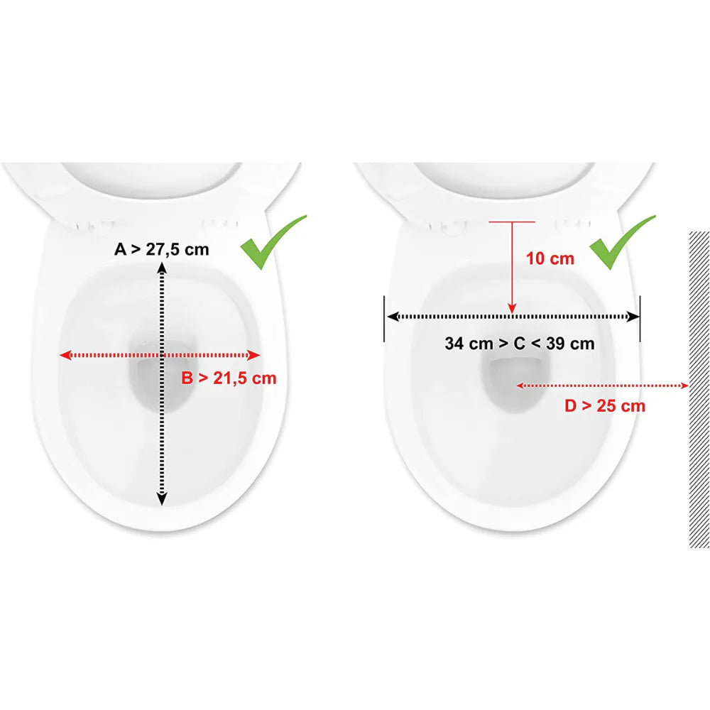 Elevador WC con Reposabrazos 10 cm con tapa