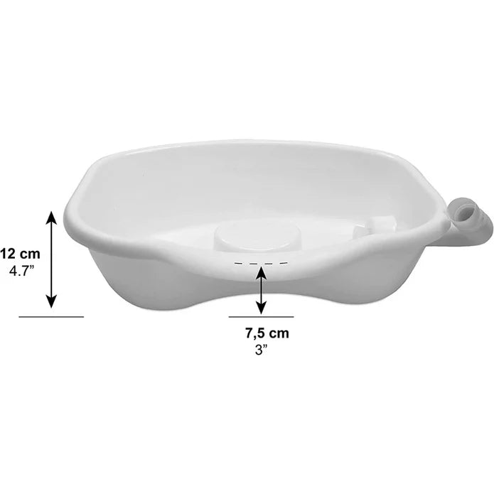 Lavacabezas Portátil Rígido, Lavabo para Casa Personas Mayores