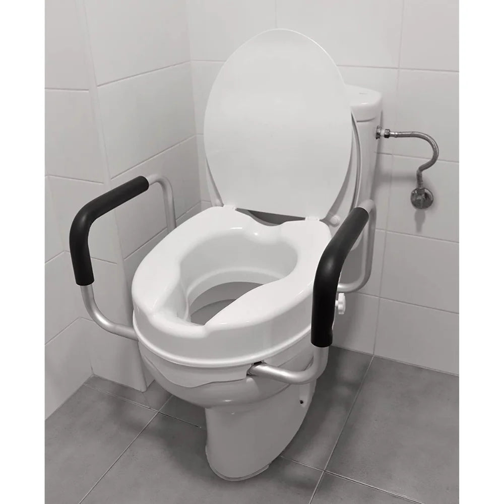 Elevador WC con Reposabrazos 10 cm con tapa