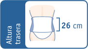Faja sacrolumbar semirrígida corta EV-200