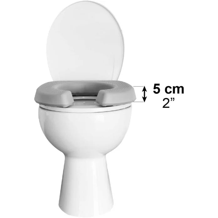Asiento Inodoro Acolchado (5 cm de altura), Funda Asiento Inodoro
