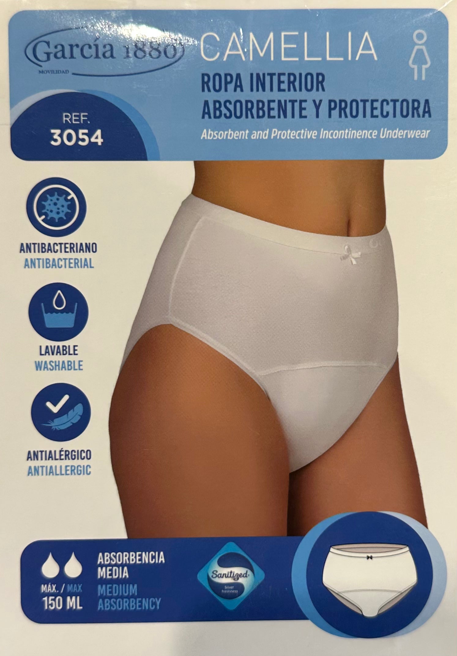 Ropa interior incontinencia mujer