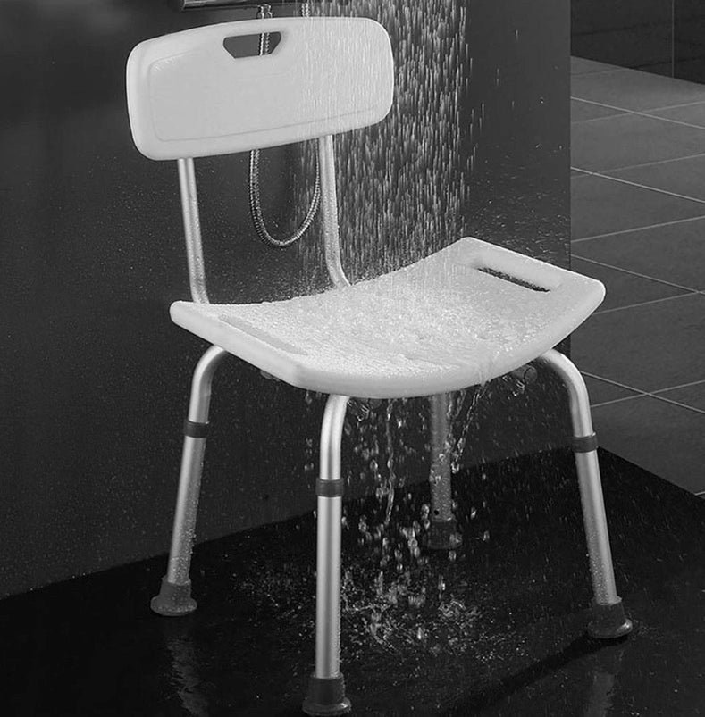 Banqueta de baño con respaldo