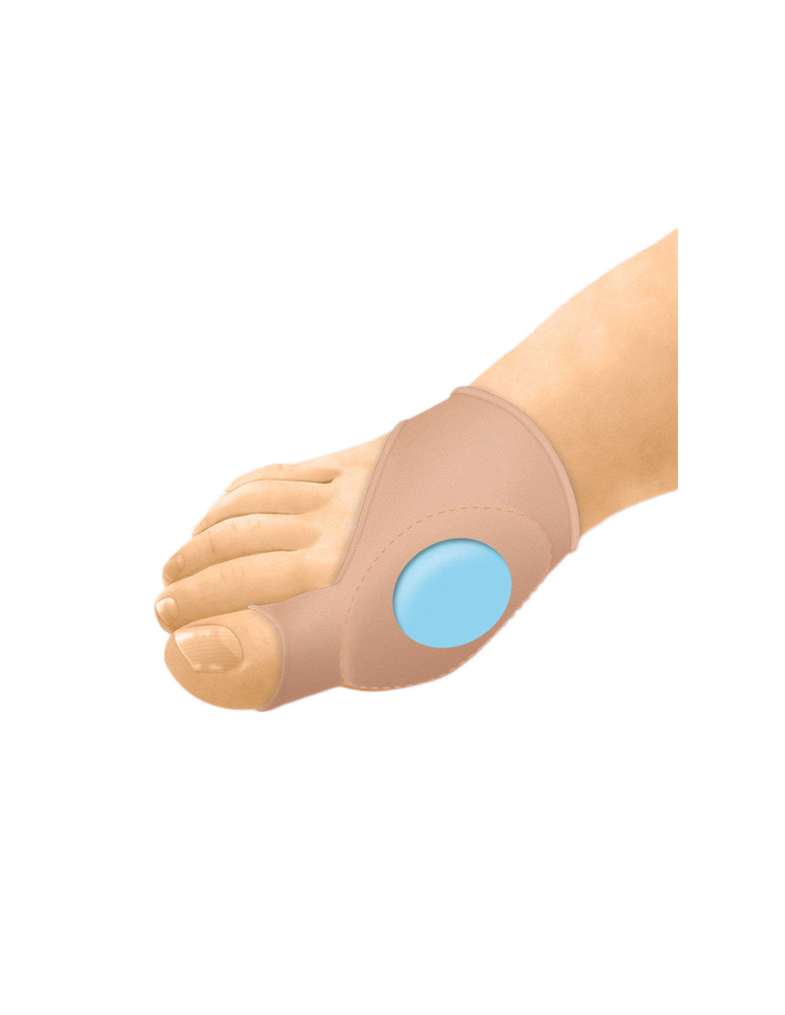 Protector de juanetes con almohadilla en gel