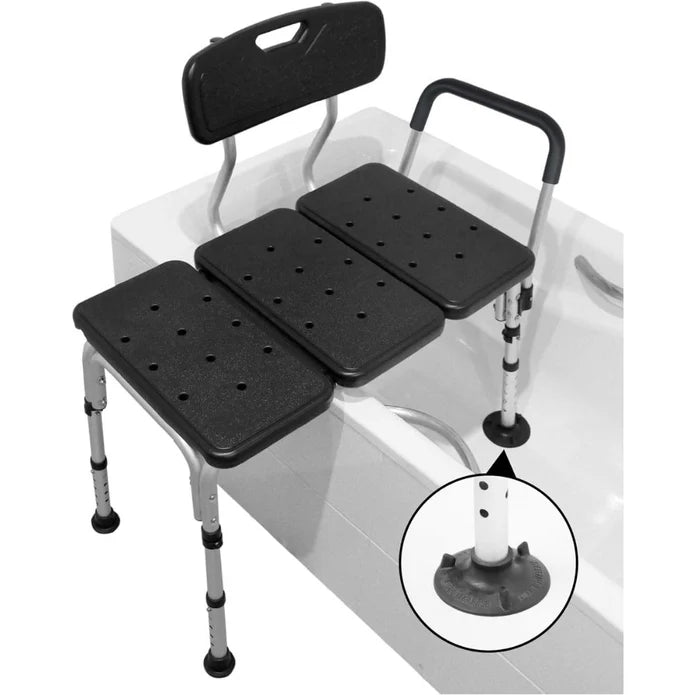 Asiento para Bañera Adulto con Asa, Banco Transferencia Negro