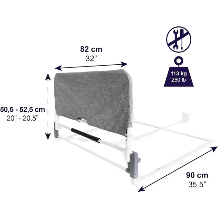 Barandilla Cama Adulto Abatible, Barrera Cama Adultos Ajustable