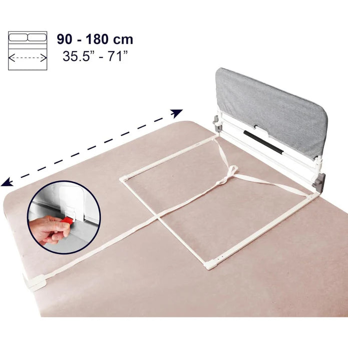 Barandilla Cama Adulto Abatible, Barrera Cama Adultos Ajustable
