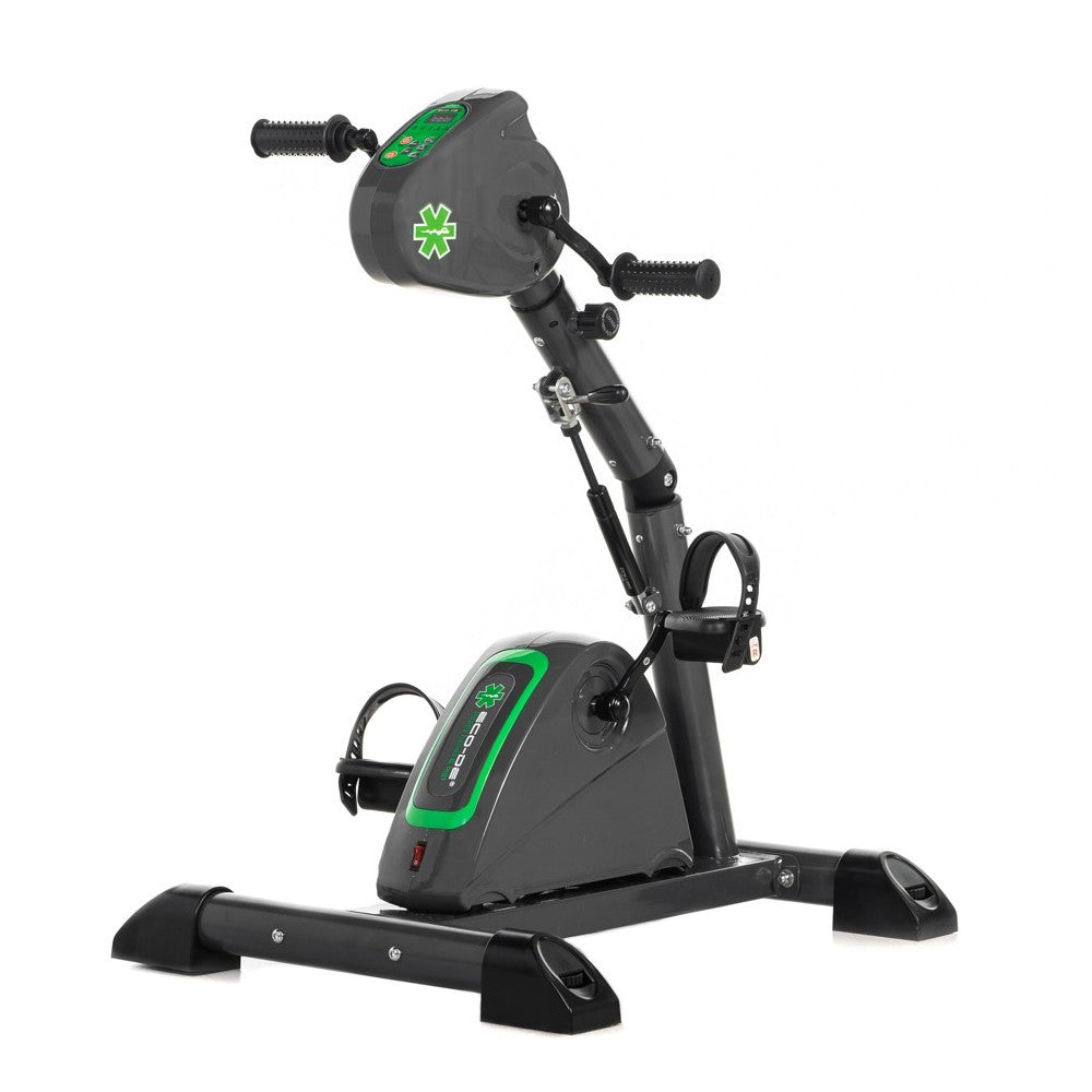 Bicicleta estática DUAL TRAINING para piernas y Brazos. Monitor LCD con Registro Actividad. Pantalla LCD. Regulable por pistón