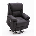 Sillón de Masaje Elevador STELVIO, Textiline Oeko Tex, Programas Auto, Vibro Ondulación, A++, Negro