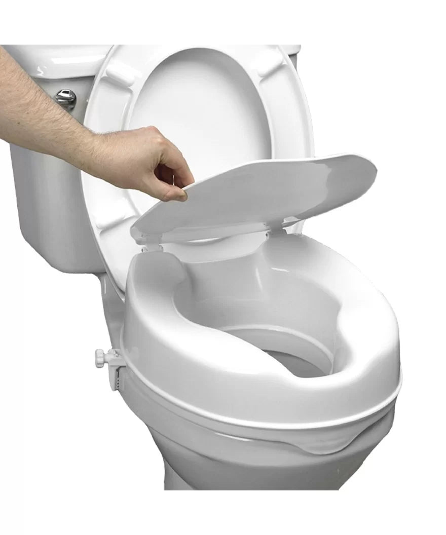 Elevador de WC con tapa de 10 cm