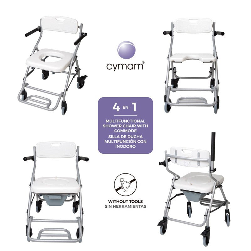 SILLA de ducha 4 en 1