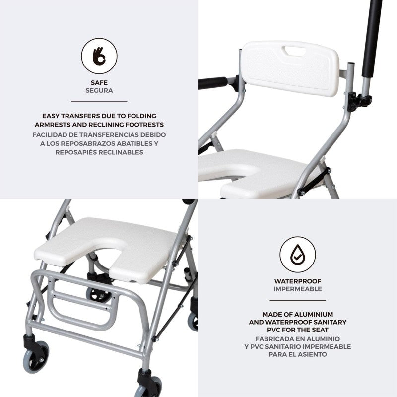 SILLA de ducha 4 en 1